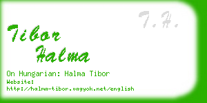 tibor halma business card